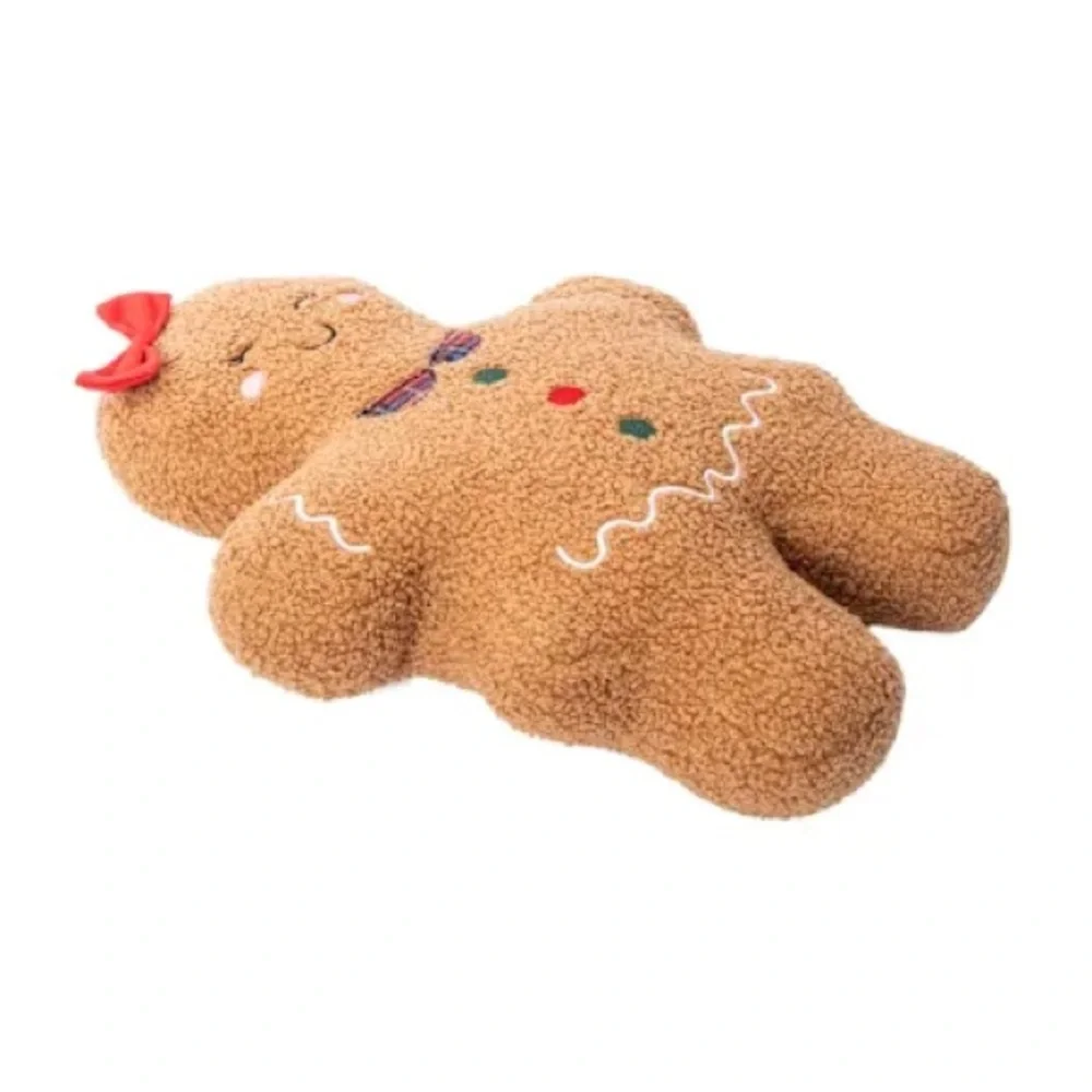 GINGERBREAD GIRL PLUSH PILLOW DECOR